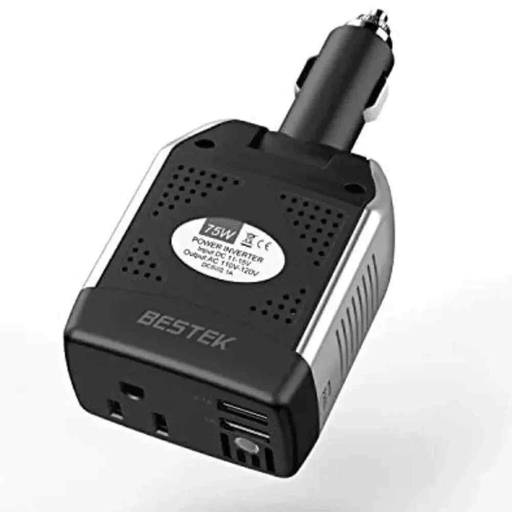 BESTEK 75W Power Inverter DC 12V to 110V AC Car